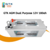 GTK AGM Dual Purpose 12V 180ah