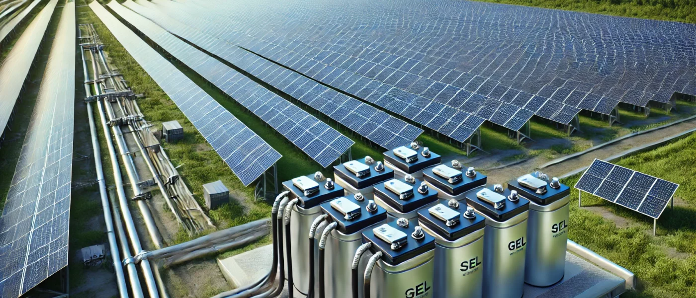 Solar Farm with Gel Batteries