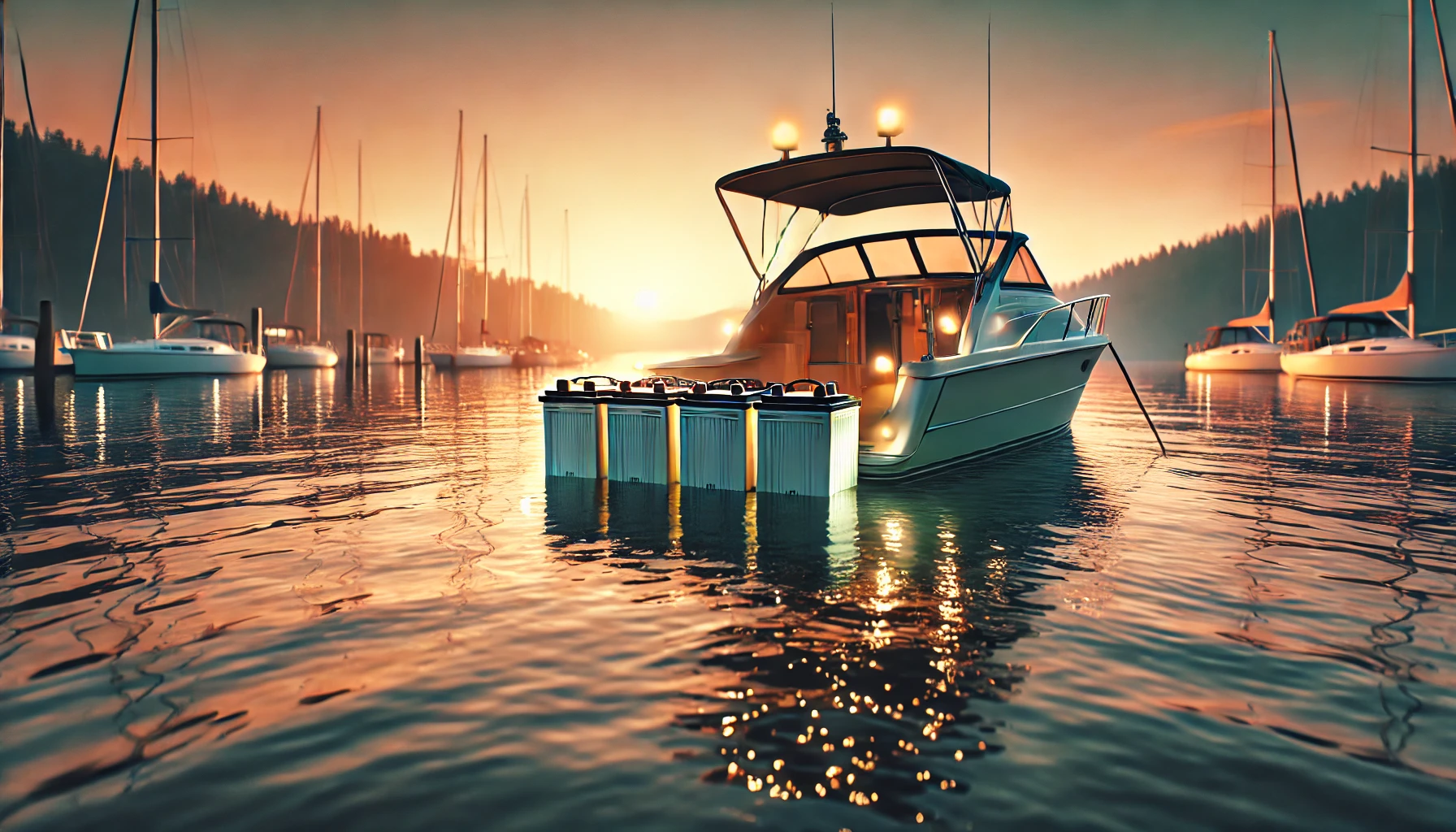 boat-anchored-in-a-peaceful-bay-at-sunset